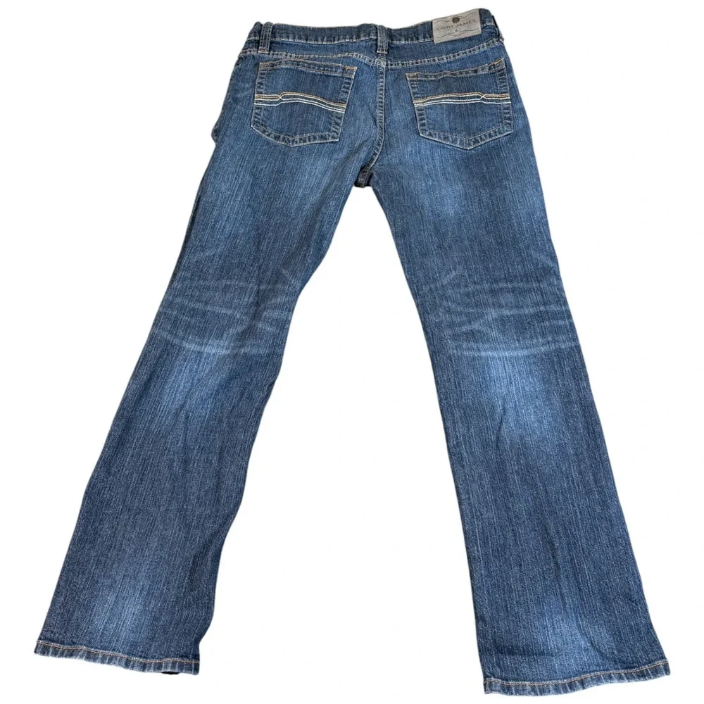 Cody James Bootcut Jeans Mens 34x32 (35x30.5) Blue Cotton Stretch Medium Wash‎